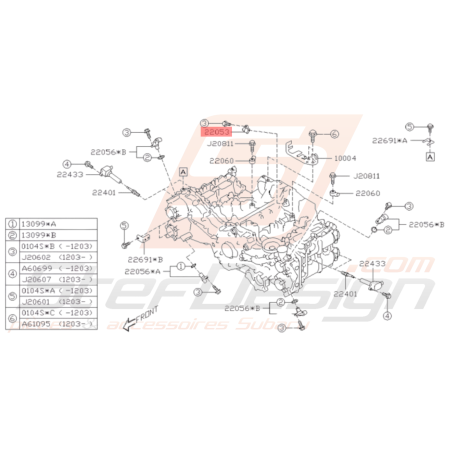 Capteur Vilebrequin Origine Subaru GT WRX STI BRZ GT86 FORESTER36397