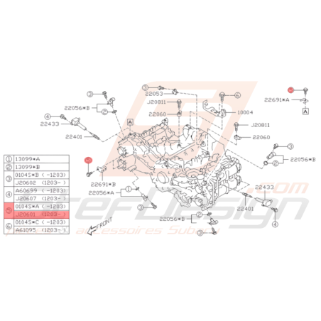 Vis de fixation Origine Subaru BRZ / Toyota GT8636411