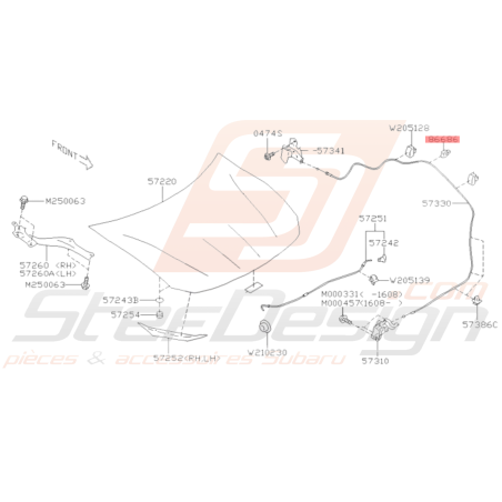 Agrafe Tuyau Lave Phare Subaru GT 93-98 WRX STI 01-07 BRZ 13-1936436