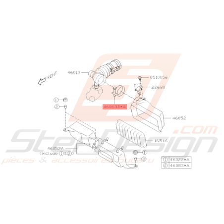 Attache de Tuyau Origine Subaru BRZ 2013 - 201936460