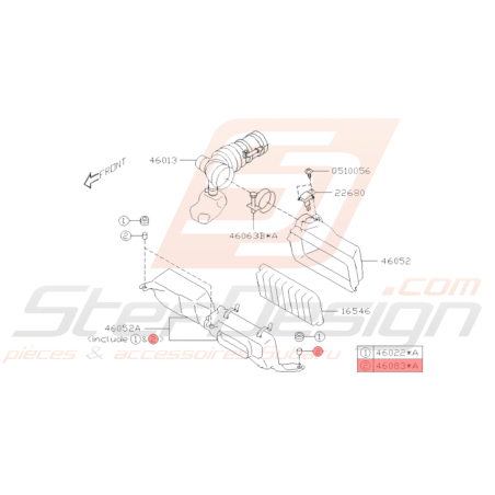 Entretoise Origine Subaru BRZ 2013-201936465