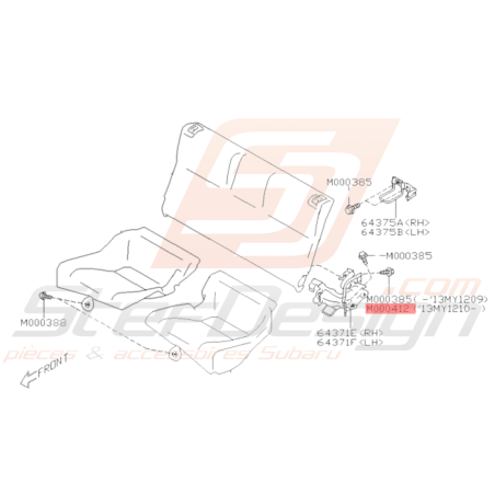 Vis Collerette Origine Subaru BRZ 2013 - 201936472