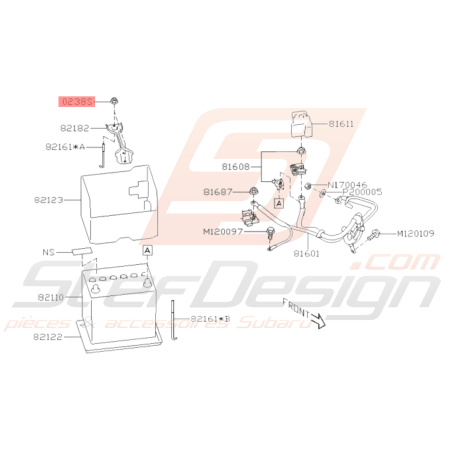 Écrou à bride Subaru GT WRX STI FORESTER BRZ36514