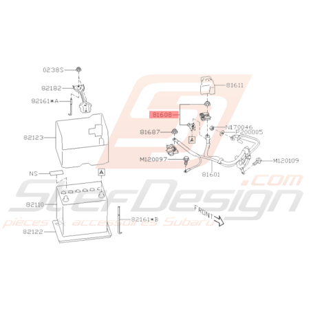 Borne de Batterie Origine Subaru WRX STI 16/05/2008 - 2014 BRZ 2013 - 201936558