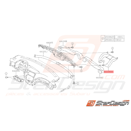 Conduit Event Central Origine Subaru WRX STI 2008 - 201436613