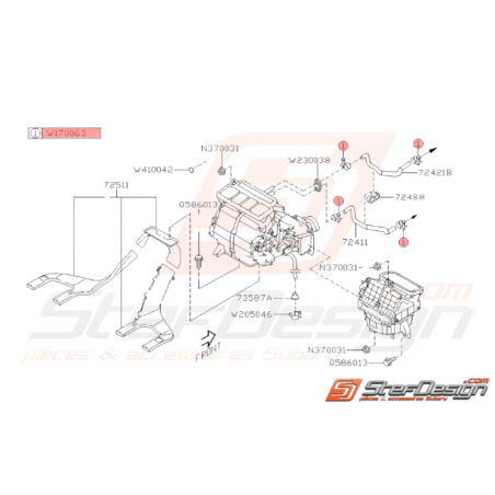 Collier Durite de Direction Assistée Origine Subaru WRX STI 01-14 BRZ 13-1936676