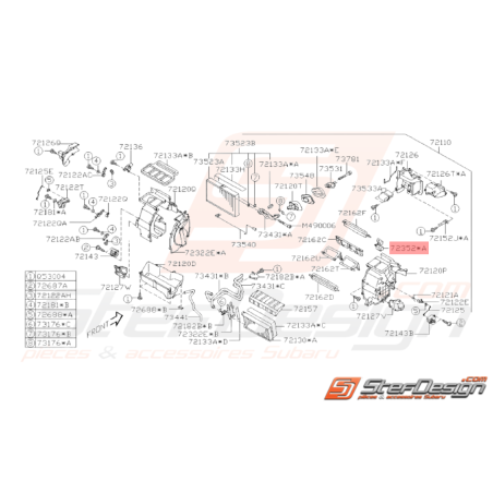 Faisceau de Fils Unité de Chauffage Origine Subaru WRX STI 08 - 1436821