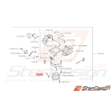 Tuyau d'Air Unité de Soufflerie Origine Subaru WRX STI 2008 - 201436896