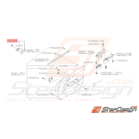 Vis Taraudeuse Origine Subaru GT WRX STI37006