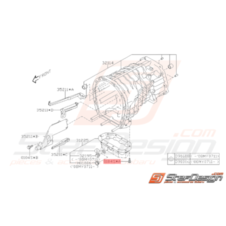 Vis Origine Subaru GT WRX STI FORESTER37066