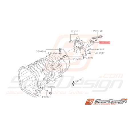 Guide d'Huile Origine Subaru STI 2008 - 201437076