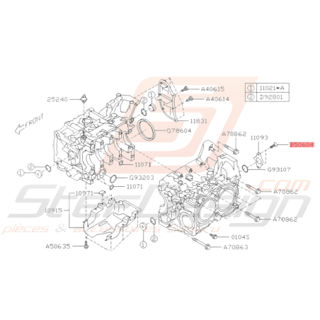 Vis Couvercle Séparateur D'huile Subaru GT 93-05 WRX STI 01-05 / 05/06-19 FORESTER Turbo 97-0237110