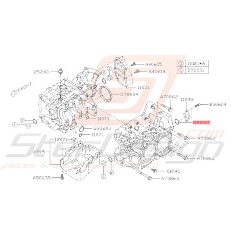 Joint Torique Orifice Subaru GT 93-00 WRX 01-10 STI 01-19 FORESTER 97-0237111