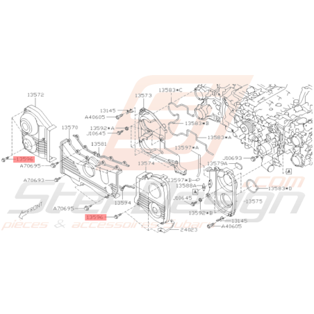 Vis fixation Carter cache-courroie GT 93-00 WRX 01-10 STI 01-19 FORESTER 97-0237204