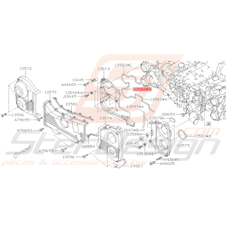 Joint n°2 carter distribution Origine Subaru GT 99-00 WRX/STI 01-19 FORESTER 97-0237218