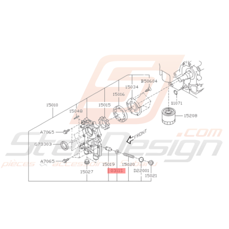 Rondelle Origine Subaru GT WRX STI FORESTER Turbo37243