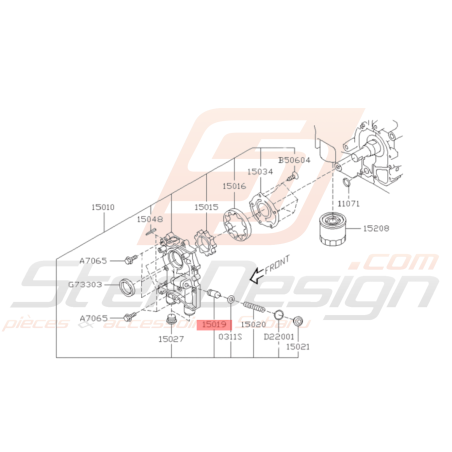 Clapet Purge Pompe à Huile Origine Subaru GT 93-00 WRX 01-10 STI 01-19 FORESTER 97-0237244