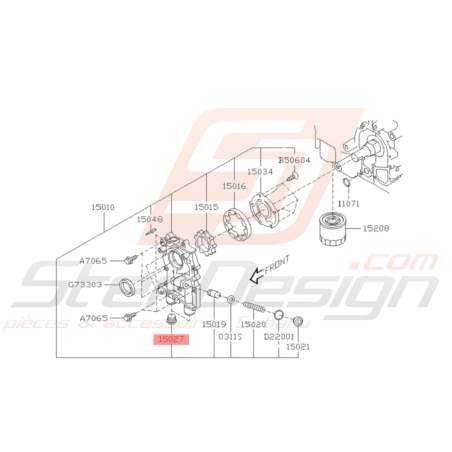 Bouchon Origine Subaru STI 2008 - 201937245