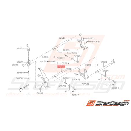 Axe fourchette Origine Subaru WRX 12/2002 - 201037450