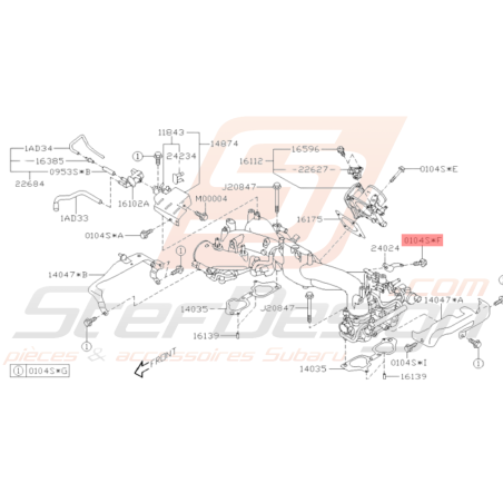 Vis Origine Subaru GT WRX STI FORESTER37508