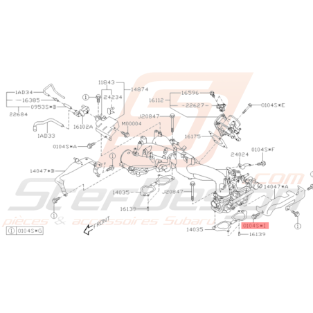 Vis Origine Subaru GT 1999 - 2000 WRX 2001 - 2010 STI 2001 - 2019 BRZ 201337511