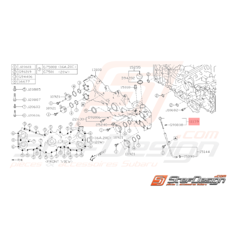 Jauge à huile Moteur Origine Subaru Impreza 2018 1.6L37779