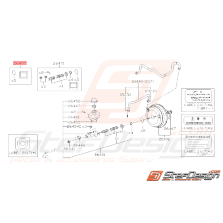 Jeu de Joint Origine Subaru WRX STI 2008 - 201437933