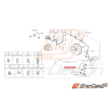 Durite de Frein Avant Origine Subaru STI 11/04/2010 - 201437969