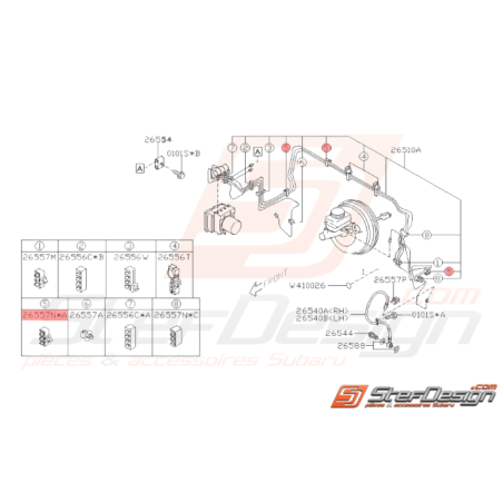 Attache Origine Subaru WRX STI 2008 - 201437975