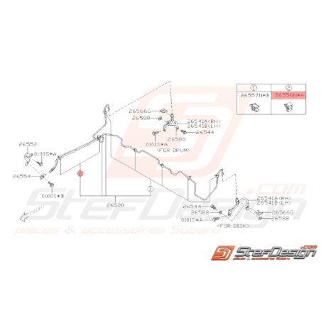 Attache Origine Subaru WRX STI 2008 - 201438006