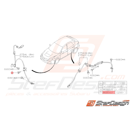 Vis Origine Subaru STI 09/2012 - 201438022