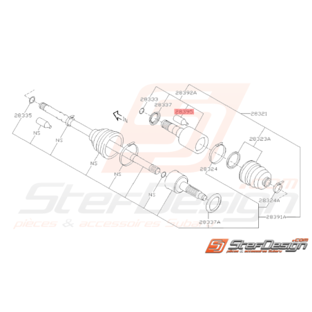 Graisse de Cardan Origine Subaru WRX STI 2008 - 201438033