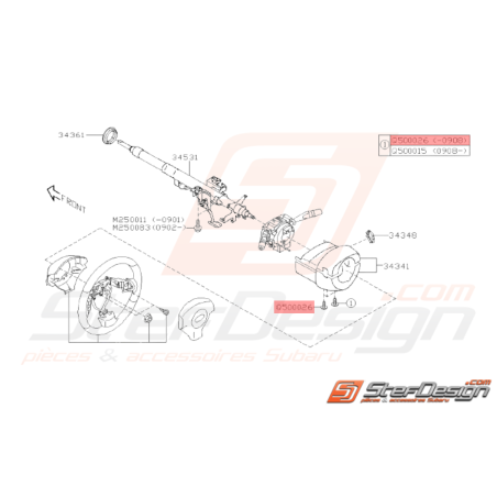 Vis origine Subaru GT WRX STI FORESTER38083