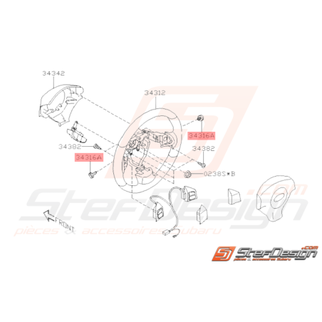 Boulon Origine Subaru WRX STI 2009 - 201438093