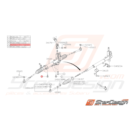 Vis Origine Subaru WRX STI 2008 - 03/201138123