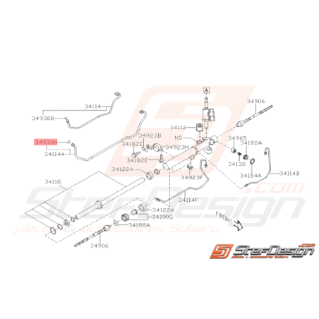 Joint torique de durite de crémaillère de direction SUBARU WRX STI / P1 / TYPE R38131