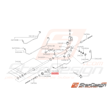 Support Kit Réparation Crémaillère de Direction Origine Subaru WRX STI 08 - 1438137