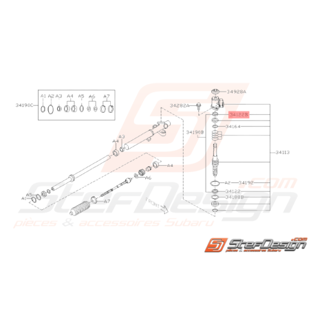 Joint spy de direction Origine Subaru WRX STI 2008 - 201538158