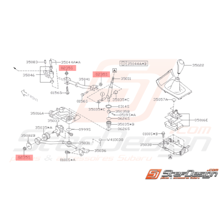 Écrou Origine Subaru Impreza GT WRX STI FORESTER38165