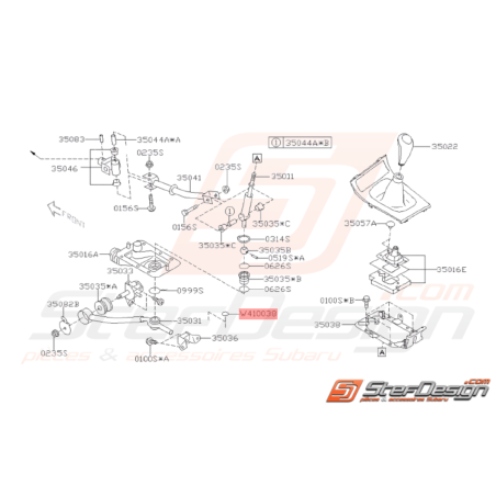 Cache vis de frein a main / Faisceau Electrique Origine SUBARU WRX STI38182