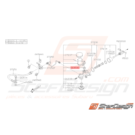 Joint de Réservoir Origine Subaru GT 93-00 WRX STI 01-14 FORESTER 97-0238283