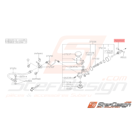 Vis Origine Subaru WRX STI 2003-2014 BRZ 2013-201938294