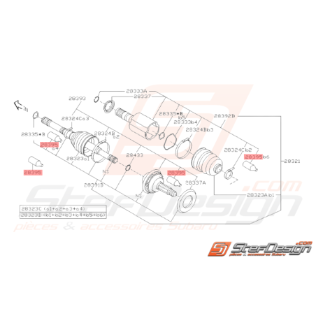 Graisse de Cardan Origine Subaru WRX STI 2001 - 200738328