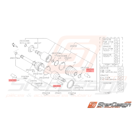 Graisse de Cardan Origine Subaru WRX STI 2001 - 200738452