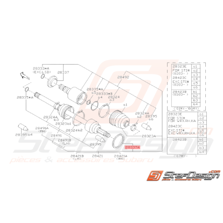 Entretoise Cardan Origine Subaru WRX 2001 - 200738461