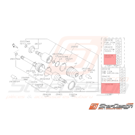 Soufflet de Protection Origine Subaru WRX 03/2003 - 200738475