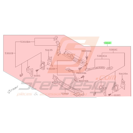 face avant pour subaru BRZ phase 238478