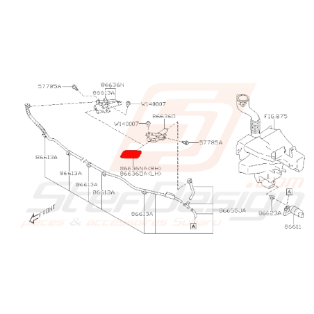 Cache Lave-Phares Origine Subaru STI 2015 - 201738595