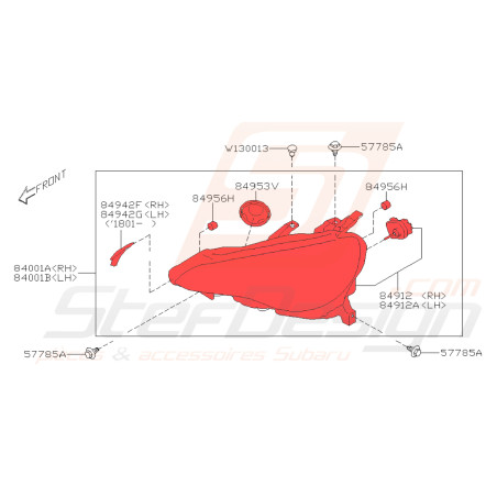 Phare avant pour subaru BRZ phase 238596