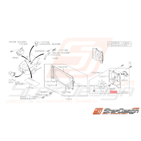 Hélice de Ventilateur Origine Subaru STI 21/09/2012 - 201438628